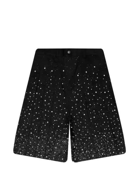 pearl-embellished pleated shorts by BIRTH OF ROYAL CHILD