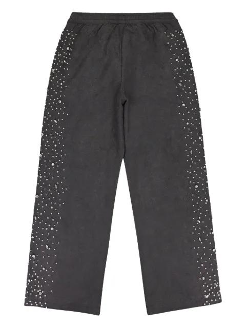 pearl-embellished track pants by BIRTH OF ROYAL CHILD
