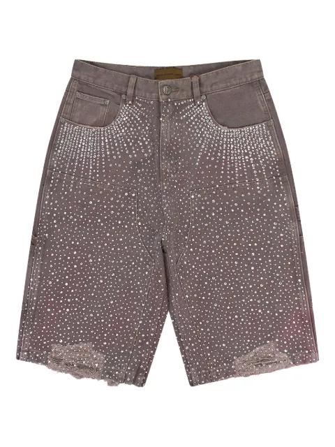 rhinestone-embellished frayed shorts by BIRTH OF ROYAL CHILD