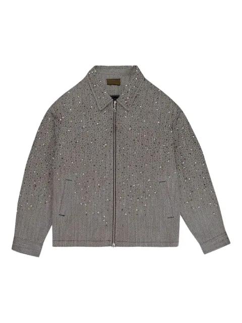 rhinestone zip-up jacket by BIRTH OF ROYAL CHILD