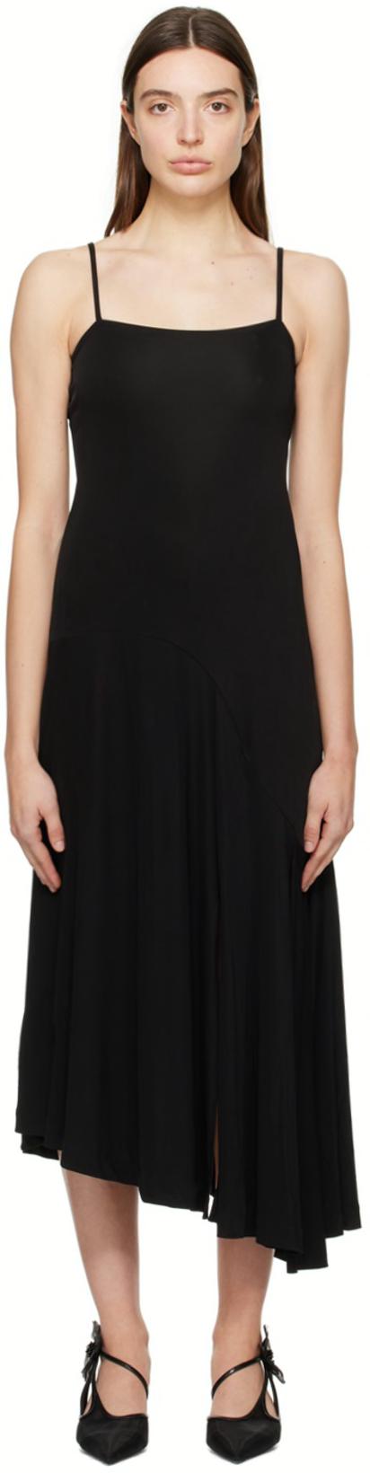 Black Contour Midi Dress by BITE