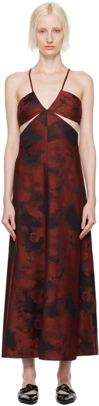 Red & Black Aquilone Midi Dress by BITE