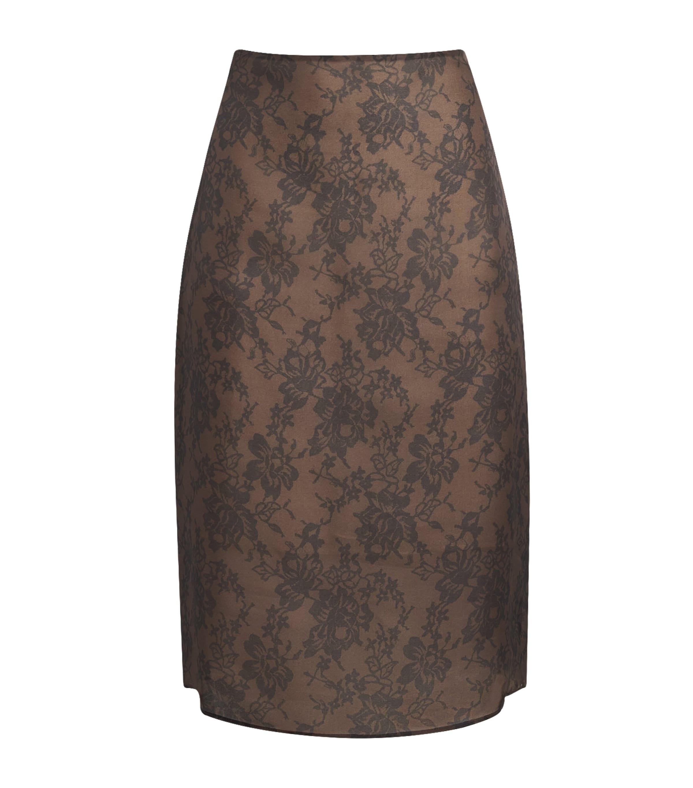 BITE Studios Silk Organza Lace Skirt by BITE STUDIOS