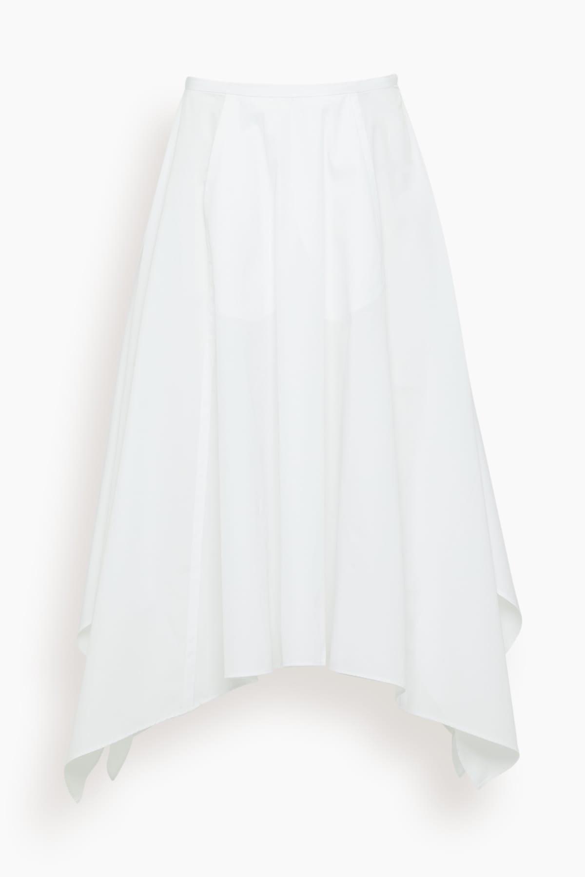Matinee Cotton Skirt in White by BITE STUDIOS