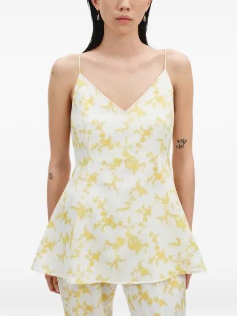 floral-print spaghetti-strap top by BITE STUDIOS
