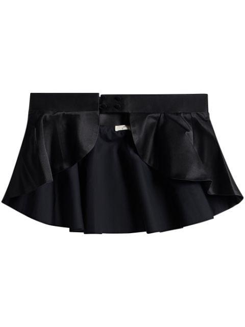 ruffled satin belt by BITE STUDIOS