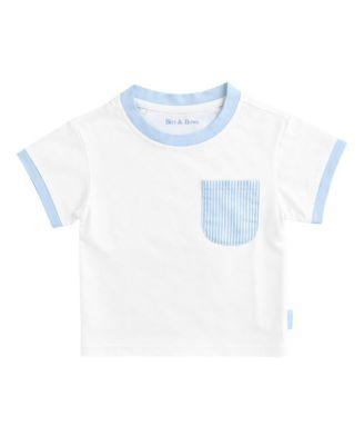 Boys' Seersucker Pocket Crewneck Tee - Baby by BITS&BOWS