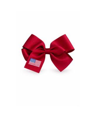 Girls' American Flag Hair Bow - Little Kid by BITS&BOWS