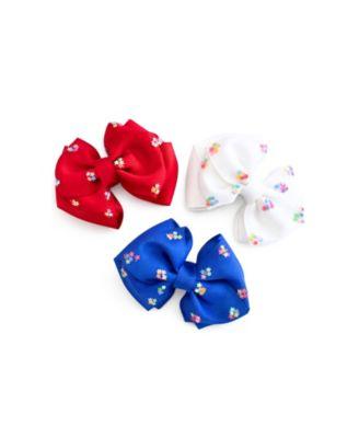 Girls' Firecracker Summer Hair Bow Set - Little Kid by BITS&BOWS
