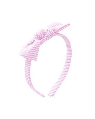 Girls' Palmer Pink Seersucker Bow Headband - Little Kid by BITS&BOWS