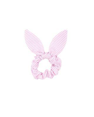 Girls' Palmer Pink Seersucker Bow Scrunchie - Little Kid by BITS&BOWS