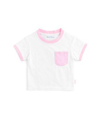 Girls' Seersucker Pocket Crewneck Tee - Baby by BITS&BOWS