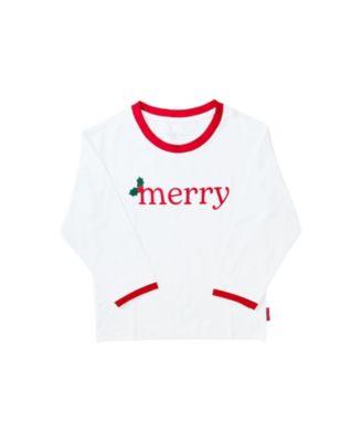 Unisex Merry Crewneck Long Sleeve T-Shirt - Baby by BITS&BOWS
