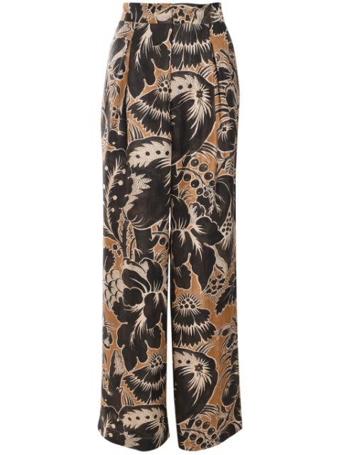 Faey silk trousers by BIYAN