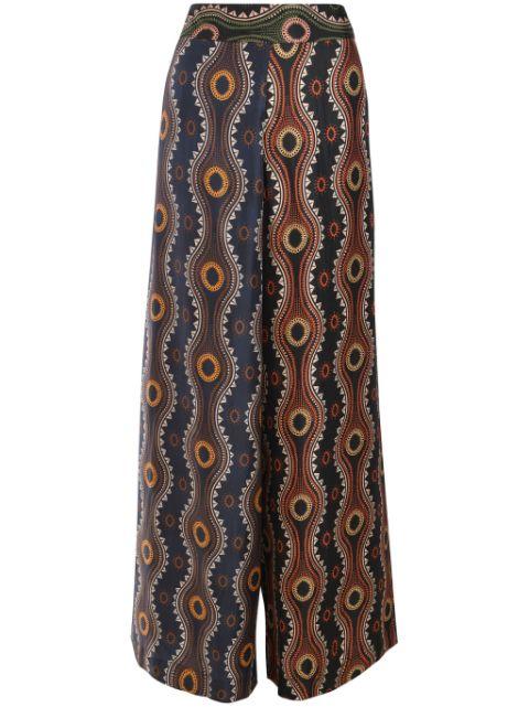 Fume silk trousers by BIYAN