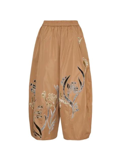 Taffeta cocoon trousers by BIYAN