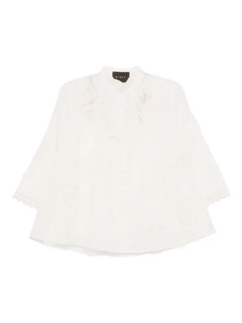beaded silk top by BIYAN