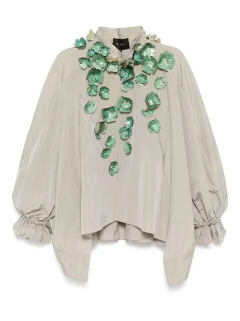 embellished taffeta jacket by BIYAN