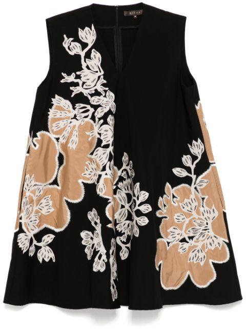 embroidered sleeveless dress by BIYAN