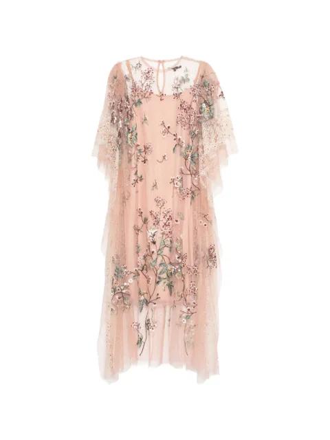 floral-embroidered dress by BIYAN