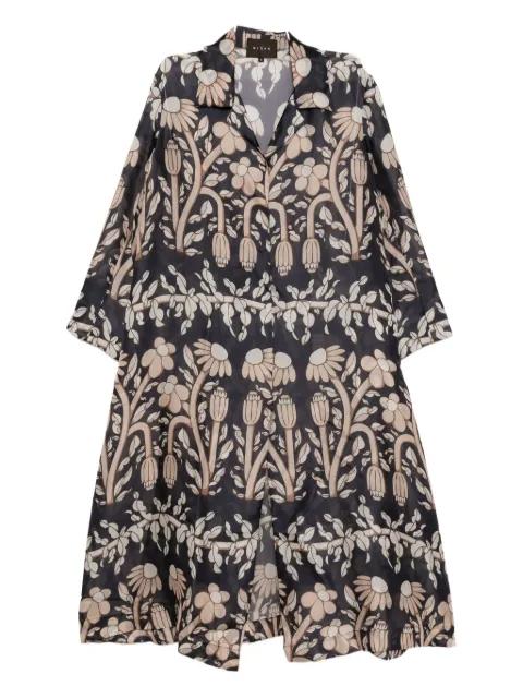 floral print coat by BIYAN