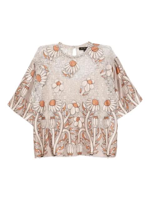 floral-print top by BIYAN