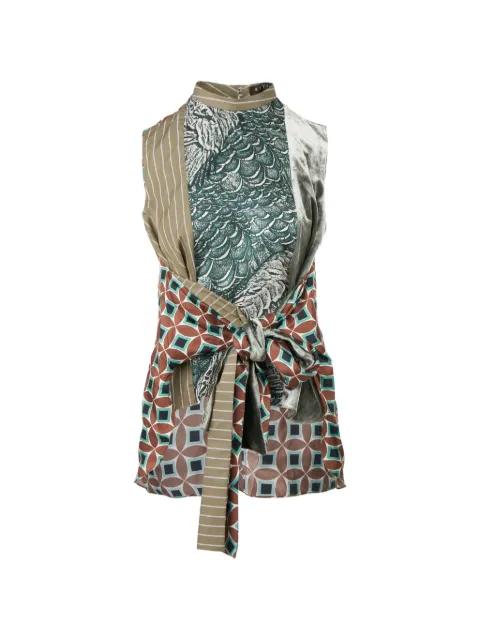 geometric-pattern top by BIYAN