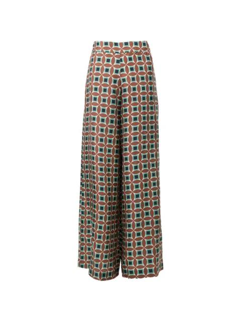 geometric-pattern trousers by BIYAN