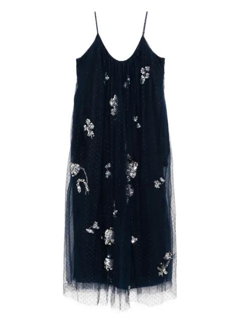 tulle gathered camisole dress by BIYAN