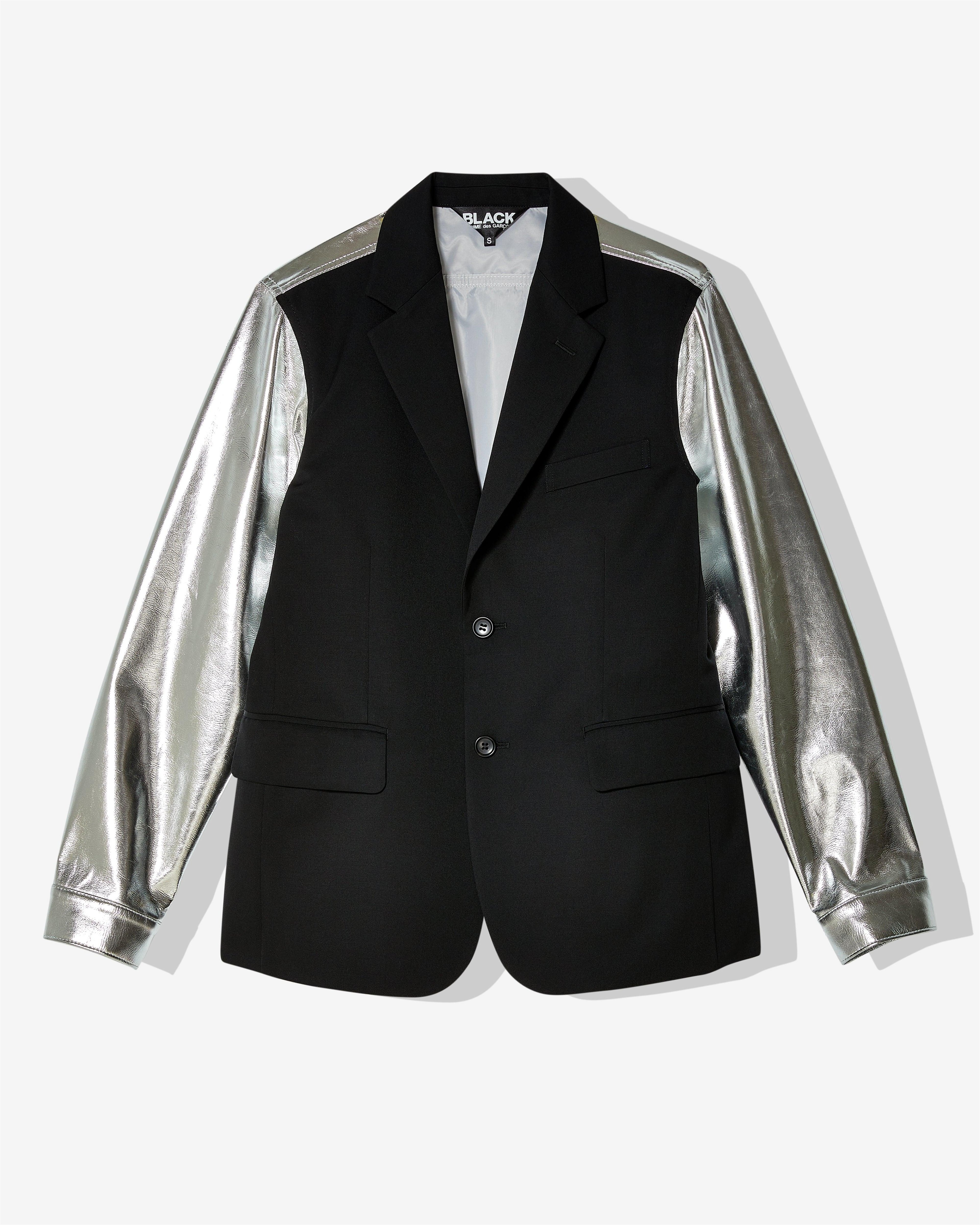 BLACK COMME DES GARÇONS - Blazer-Detail Jacket - (Black/Silver) by BLACK CDG