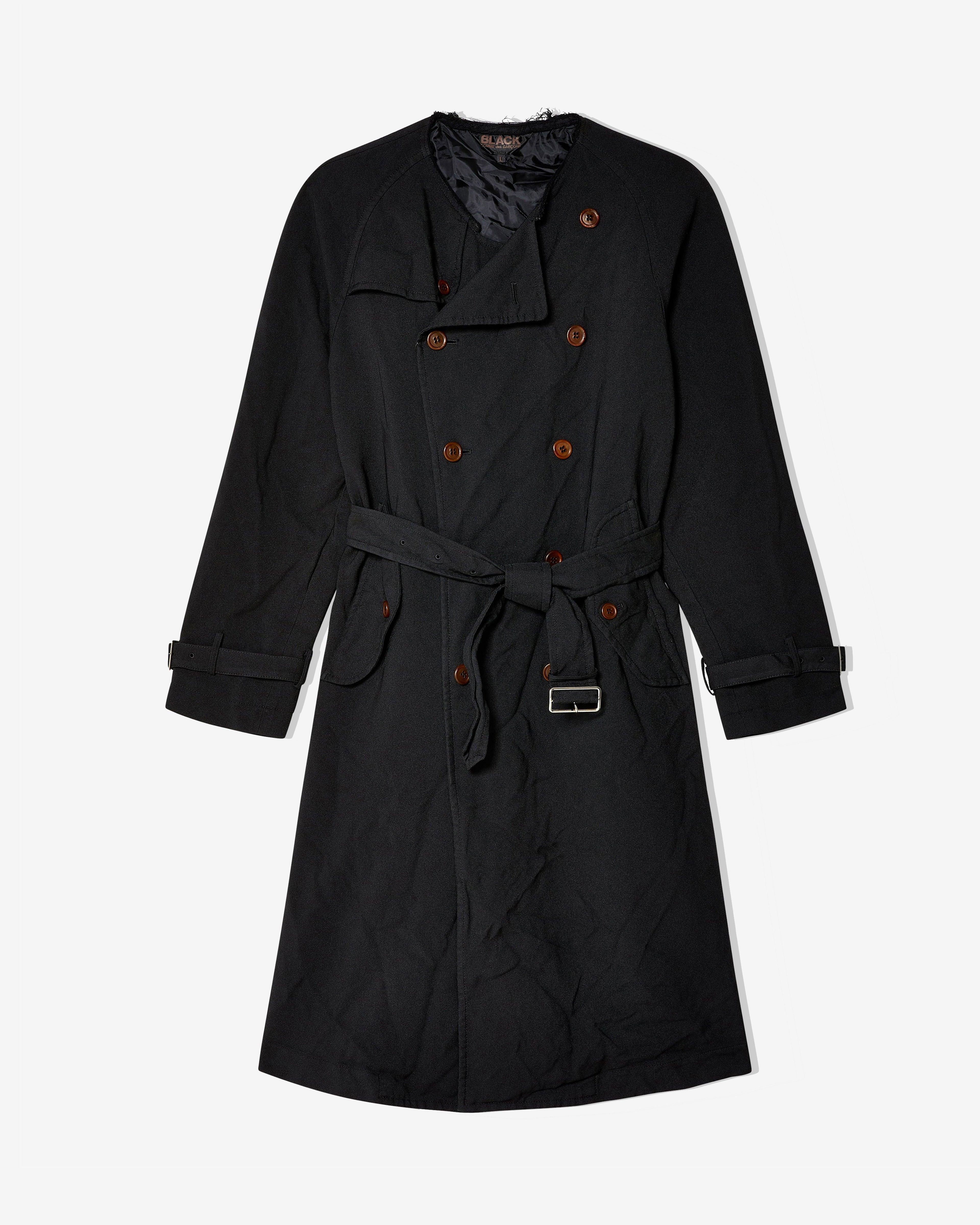 BLACK COMME DES GARÇONS - Trench Coat - (Black) by BLACK CDG BLACK COMME DES GARÇONS - Trench Coat - (Black) by BLACK CDG