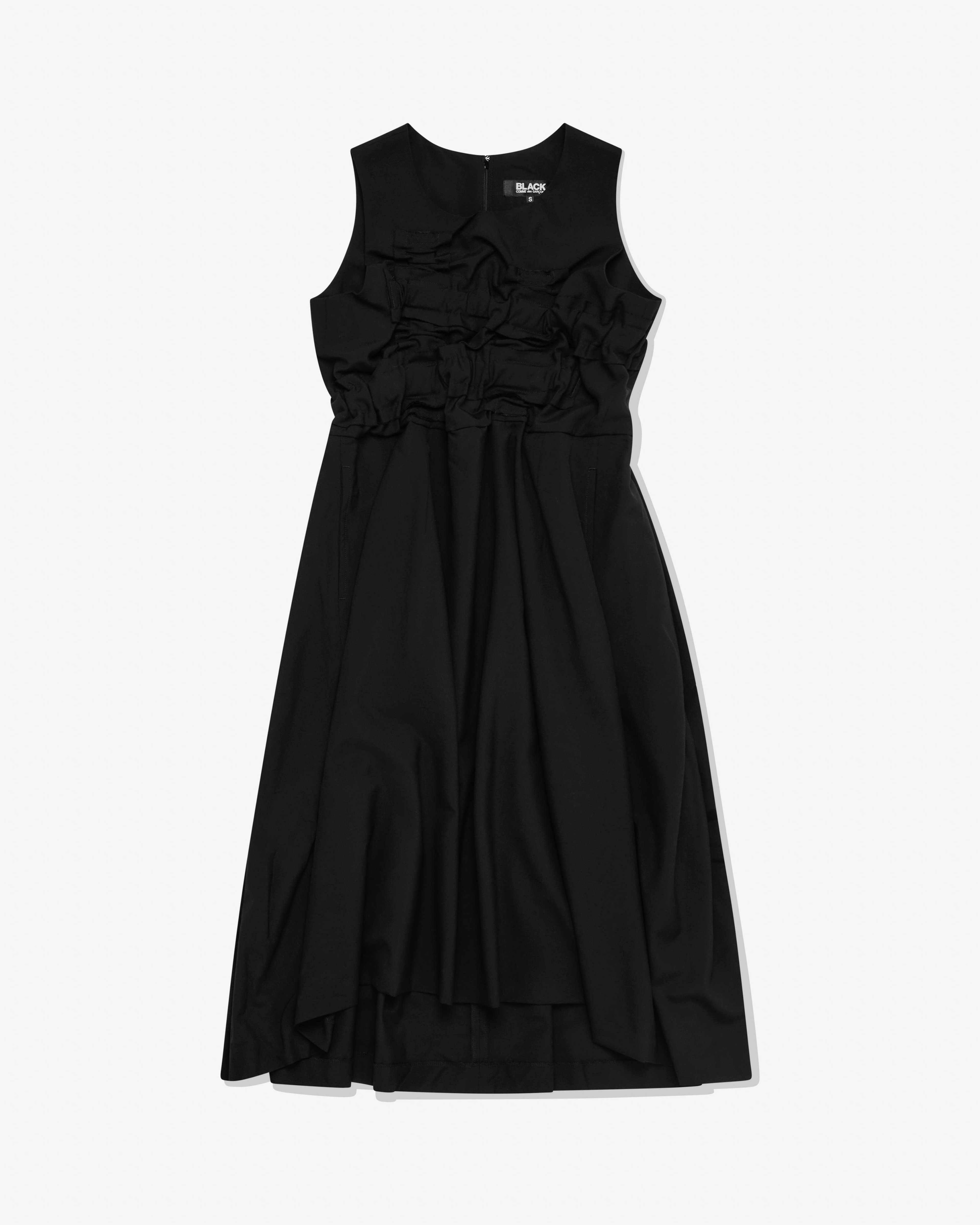 BLACK Comme des Garçons - Crumple Dress - (Black) by BLACK CDG
