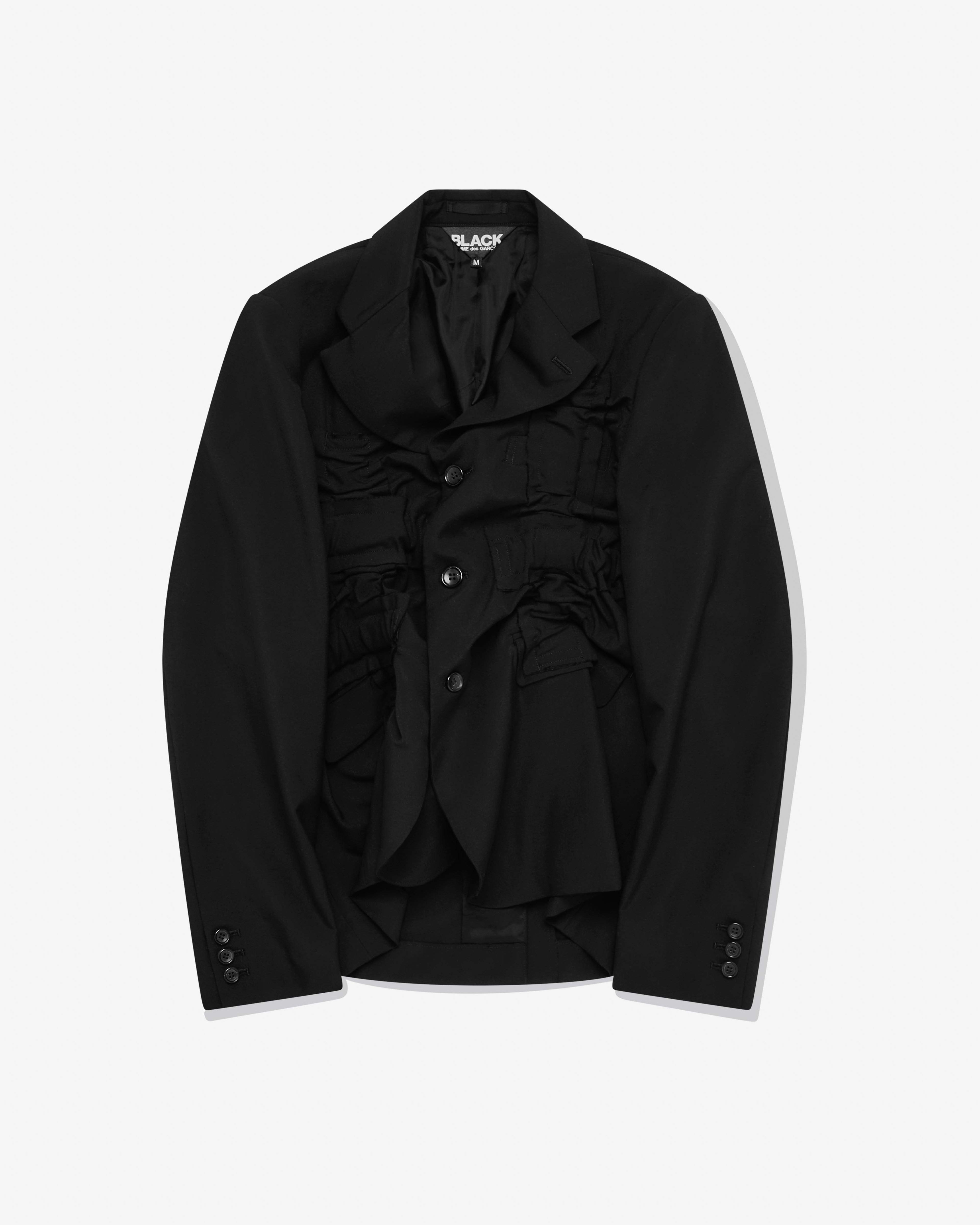 BLACK Comme des Garçons - Crumple Jacket - (Black) by BLACK CDG