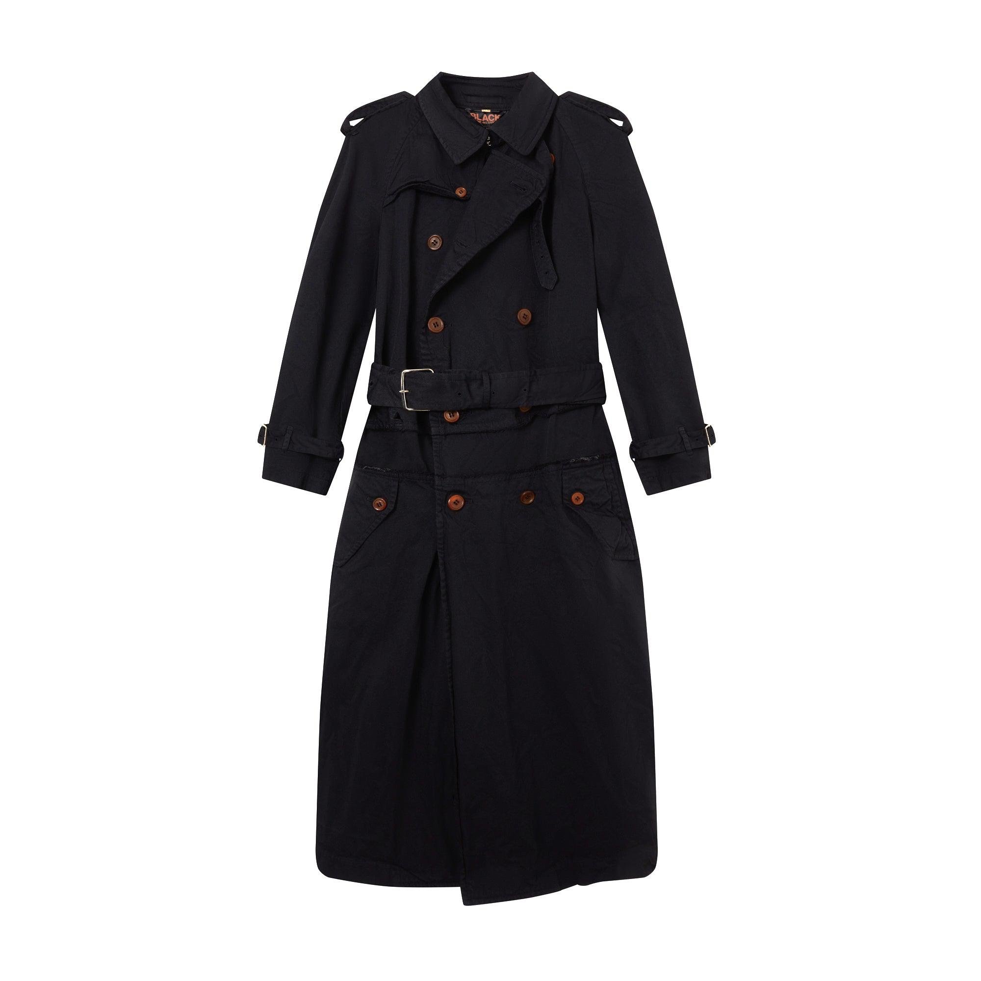 BLACK Comme des Garçons - Double Breasted Trench Coat - (Black) by BLACK CDG