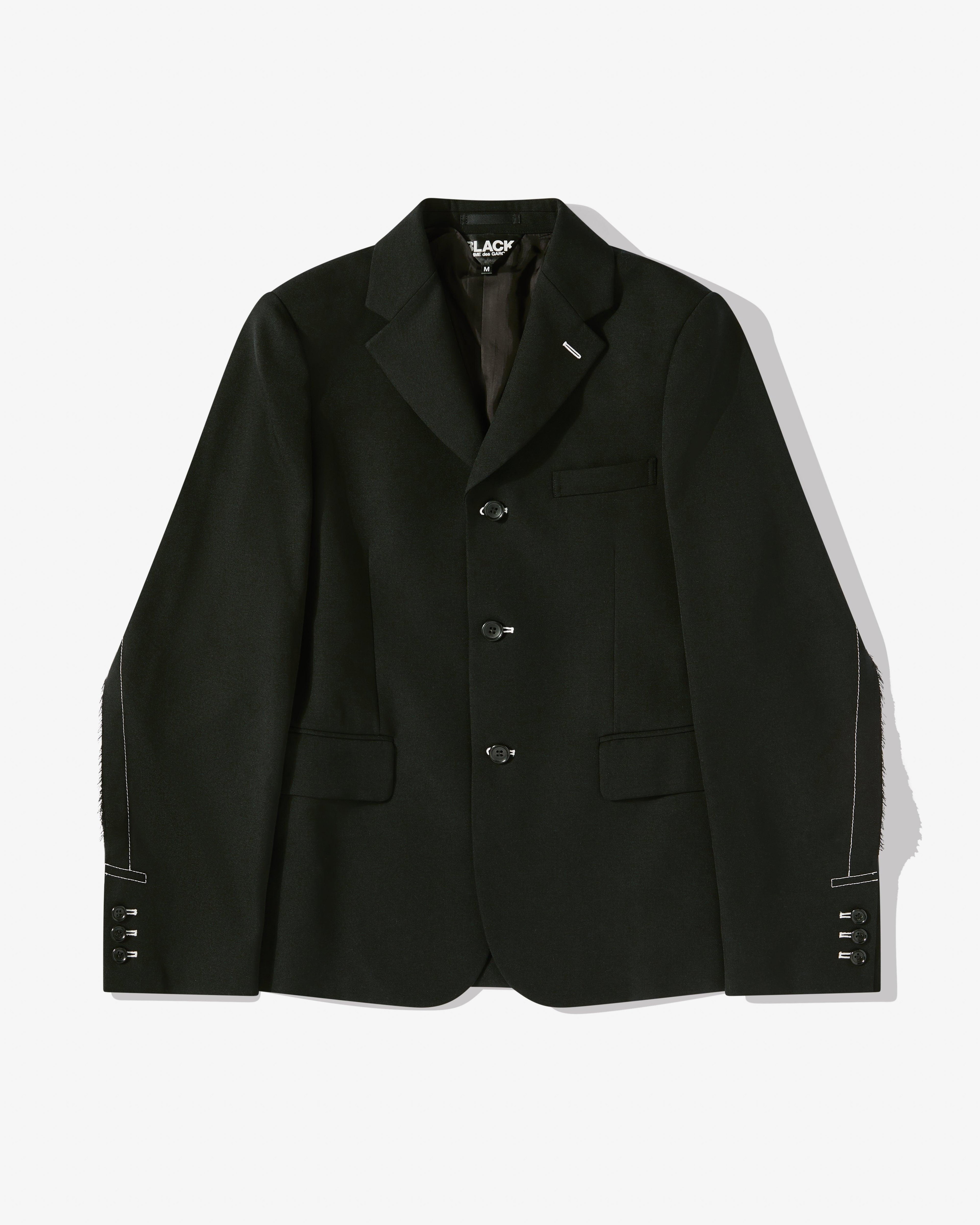 Black Comme Des Garçons - Contrast Stitch Jacket - (Black) by BLACK CDG