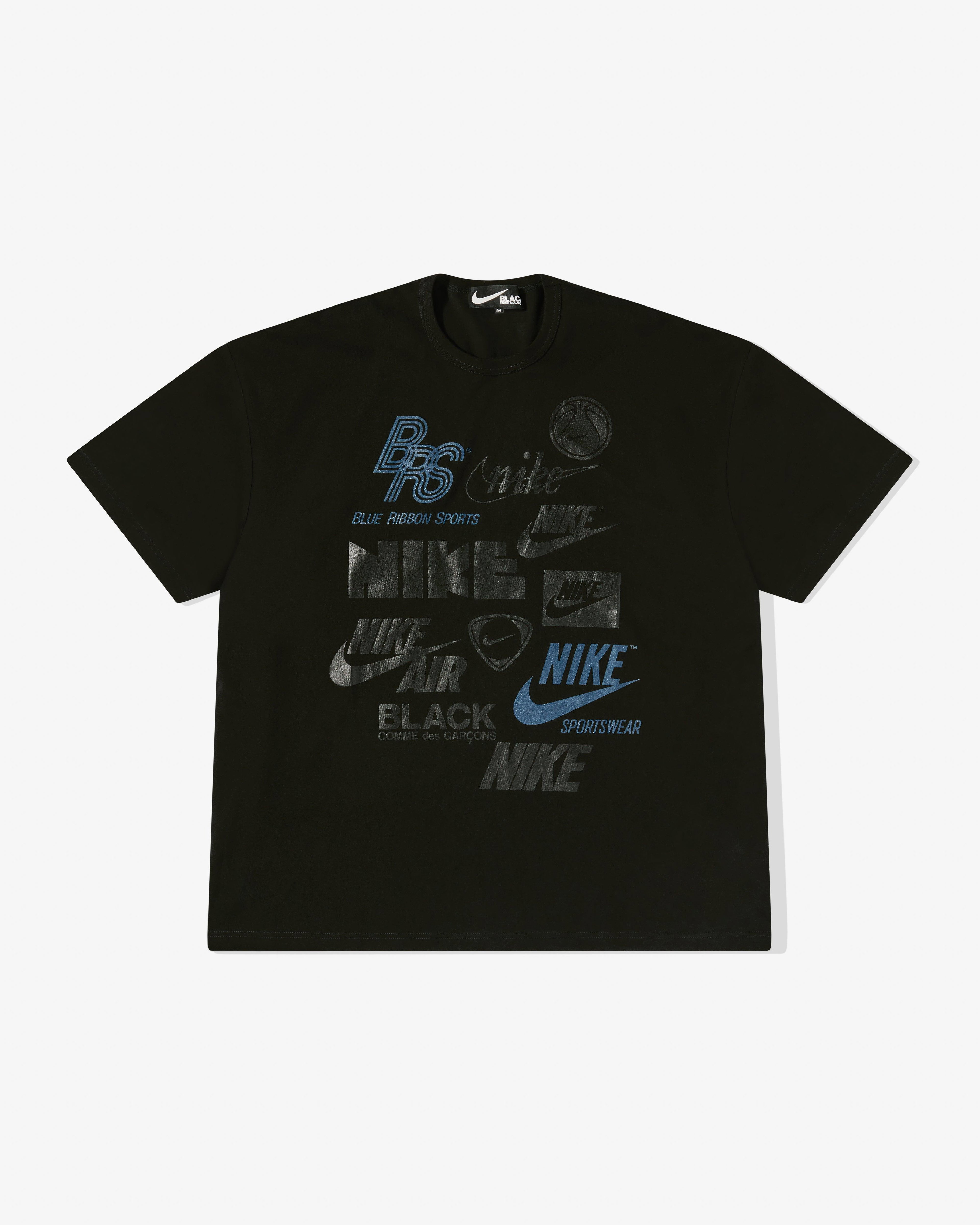 Black Comme Des Garçons - Nike Oversized Logo T-Shirt - (Black) by BLACK CDG