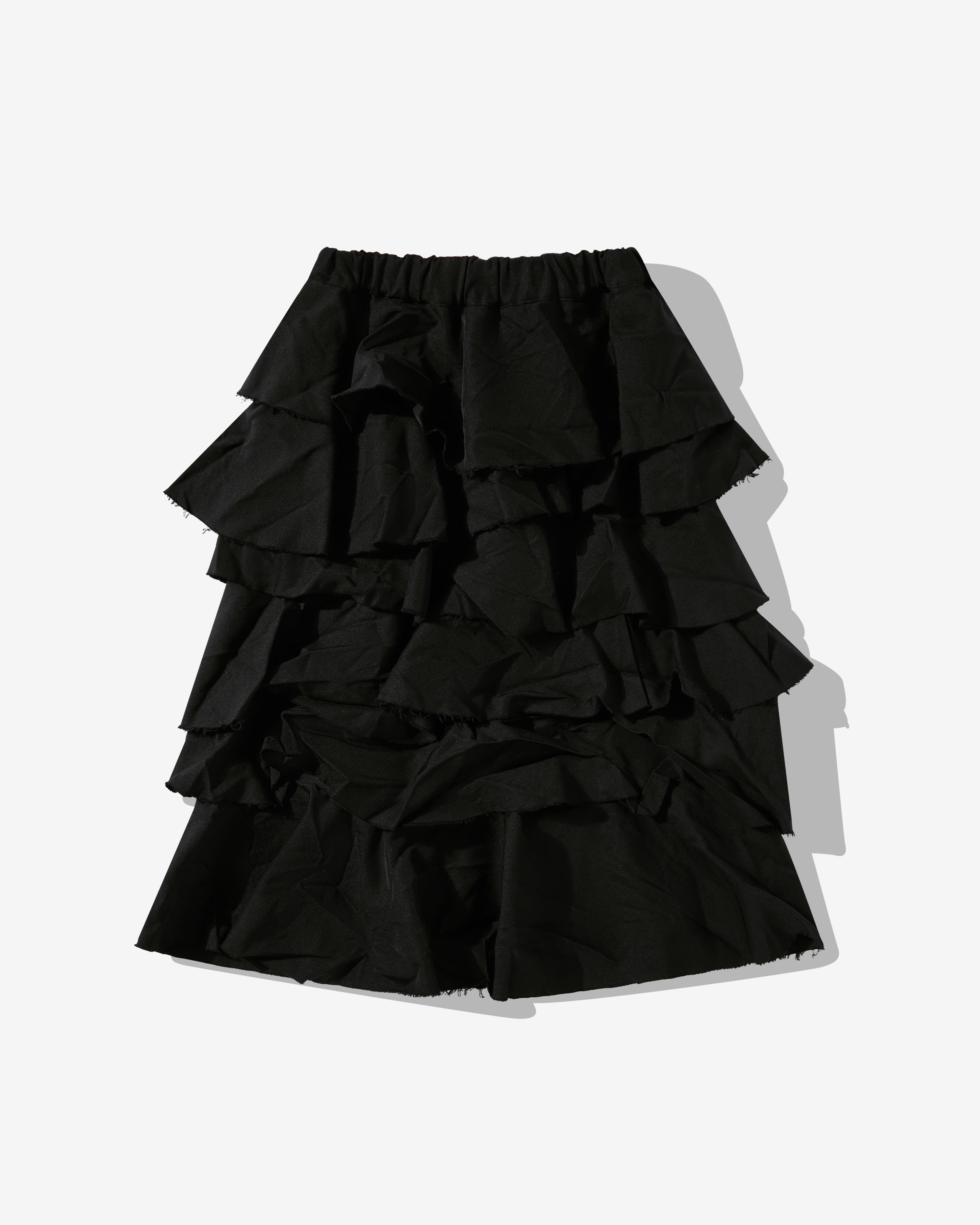 Black Comme Des Garçons - Panelled Split Side Seam Skirt - (Black) by BLACK CDG