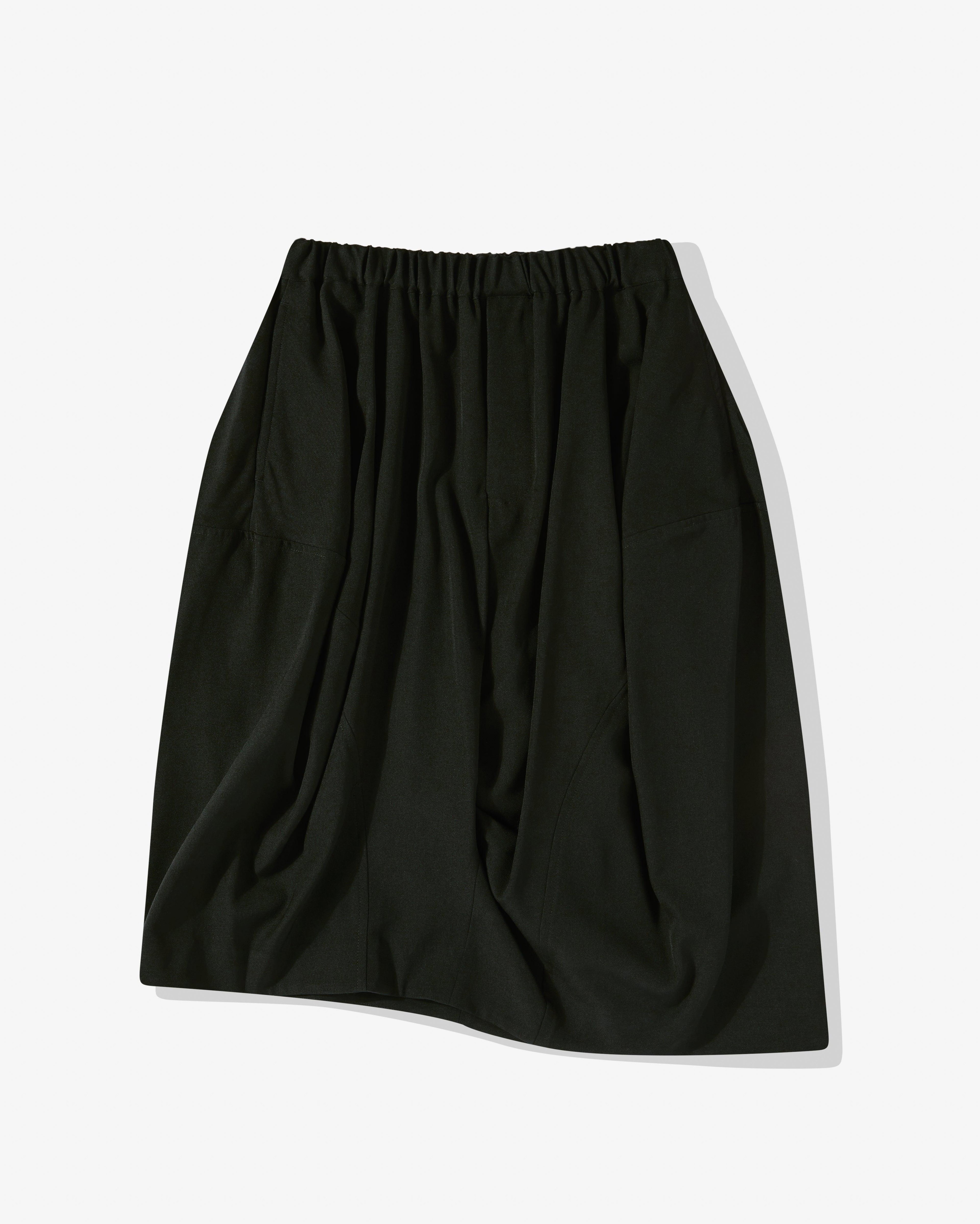 Black Comme Des Garçons - Wool Gabardine Skirt - (Black) by BLACK CDG