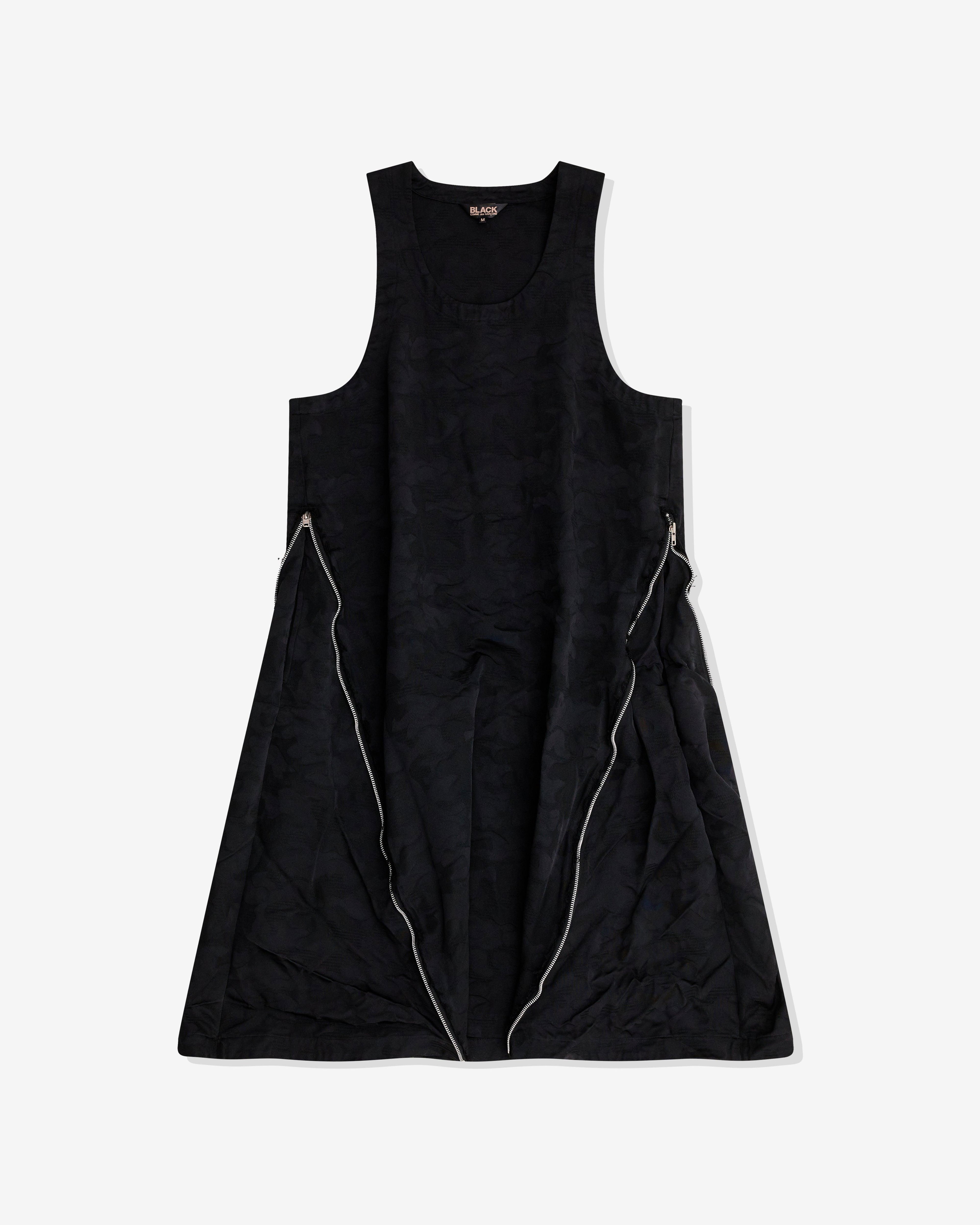 Black Comme des Garçons - Camouflage Jacquard Zip Dress - (Black) by BLACK CDG