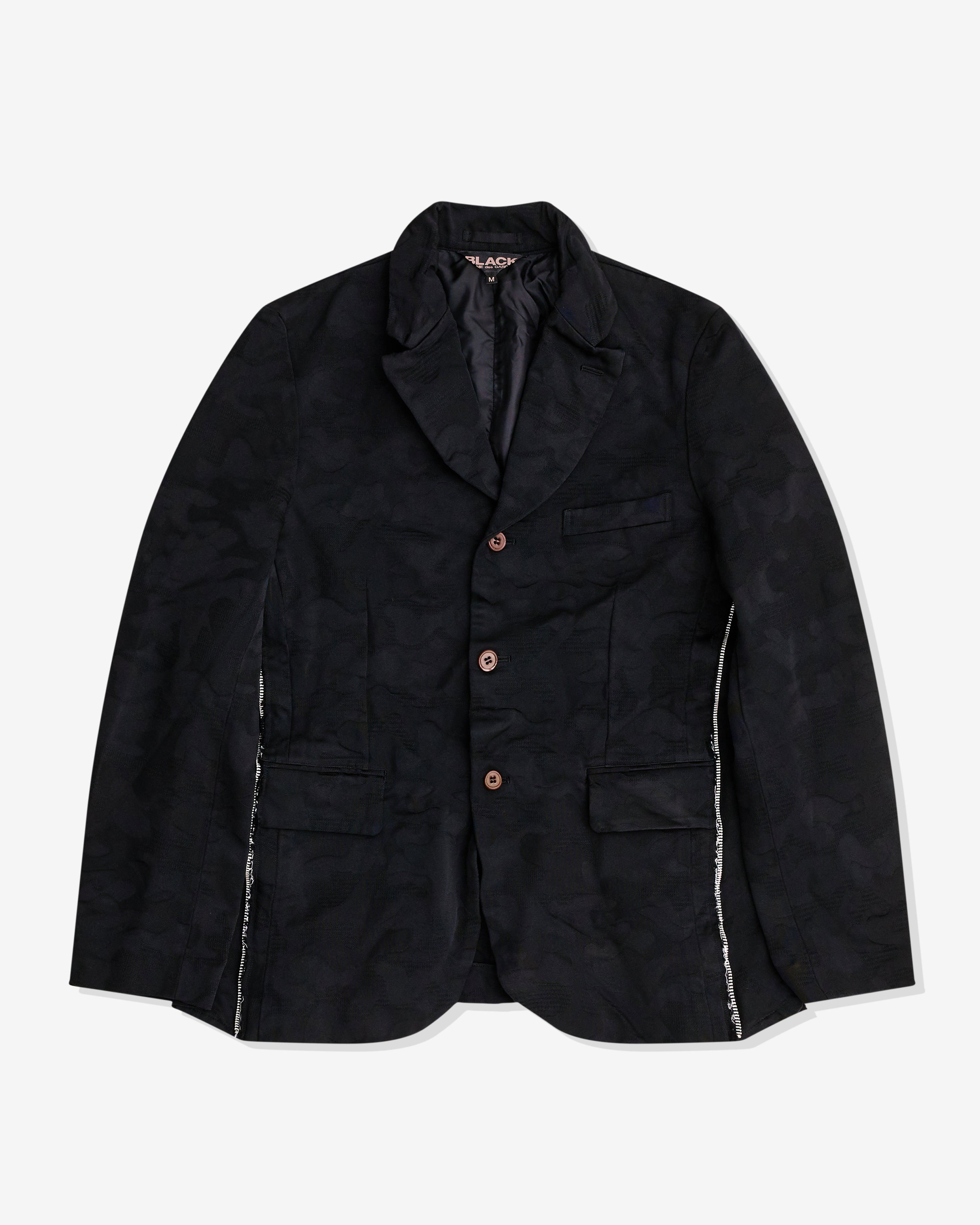 Black Comme des Garçons - Camouflage Jacquard Zip Jacket - (Black) by BLACK CDG