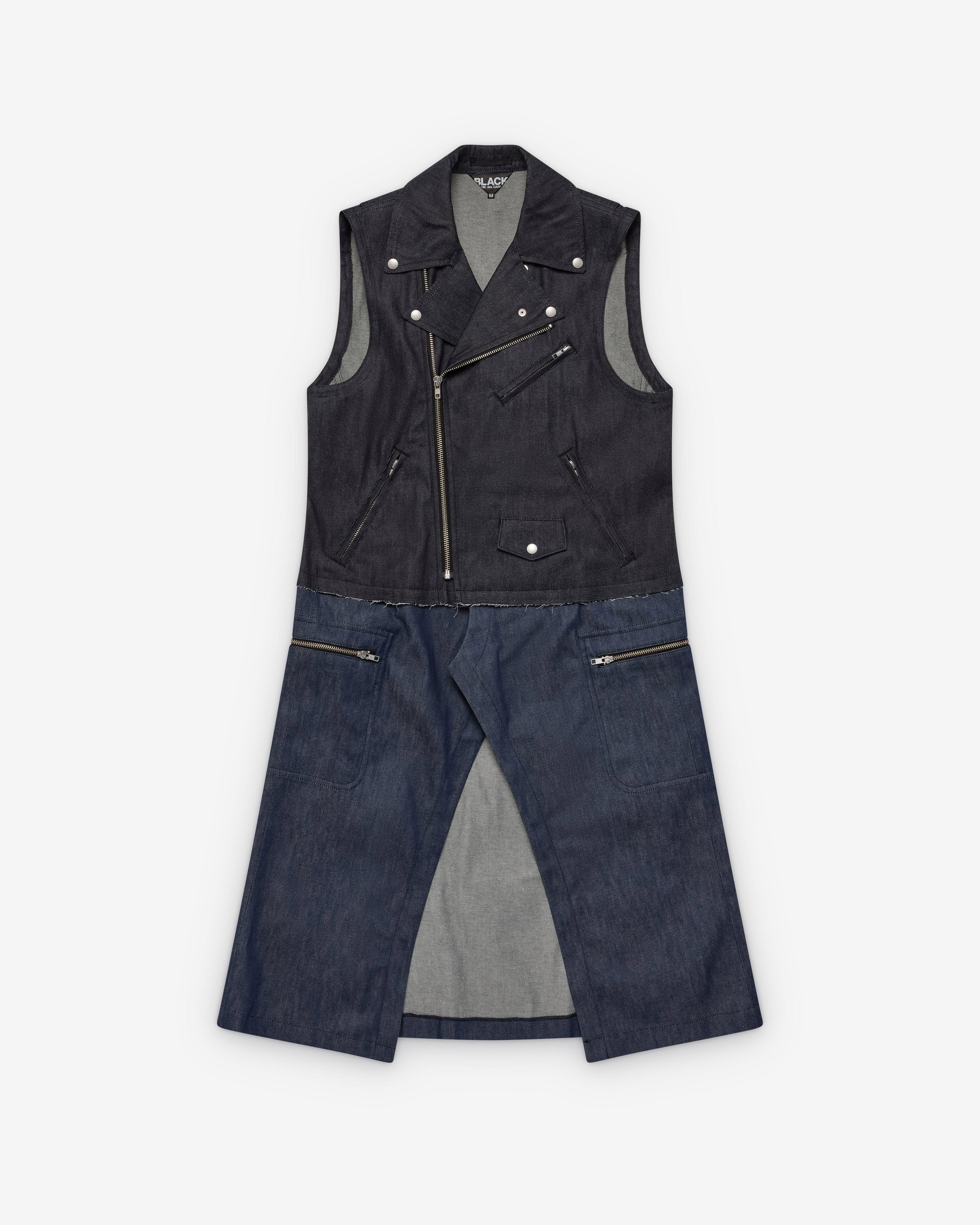 Black Comme des Garçons - Denim Vest Dress - (Indigo/Blue) by BLACK CDG