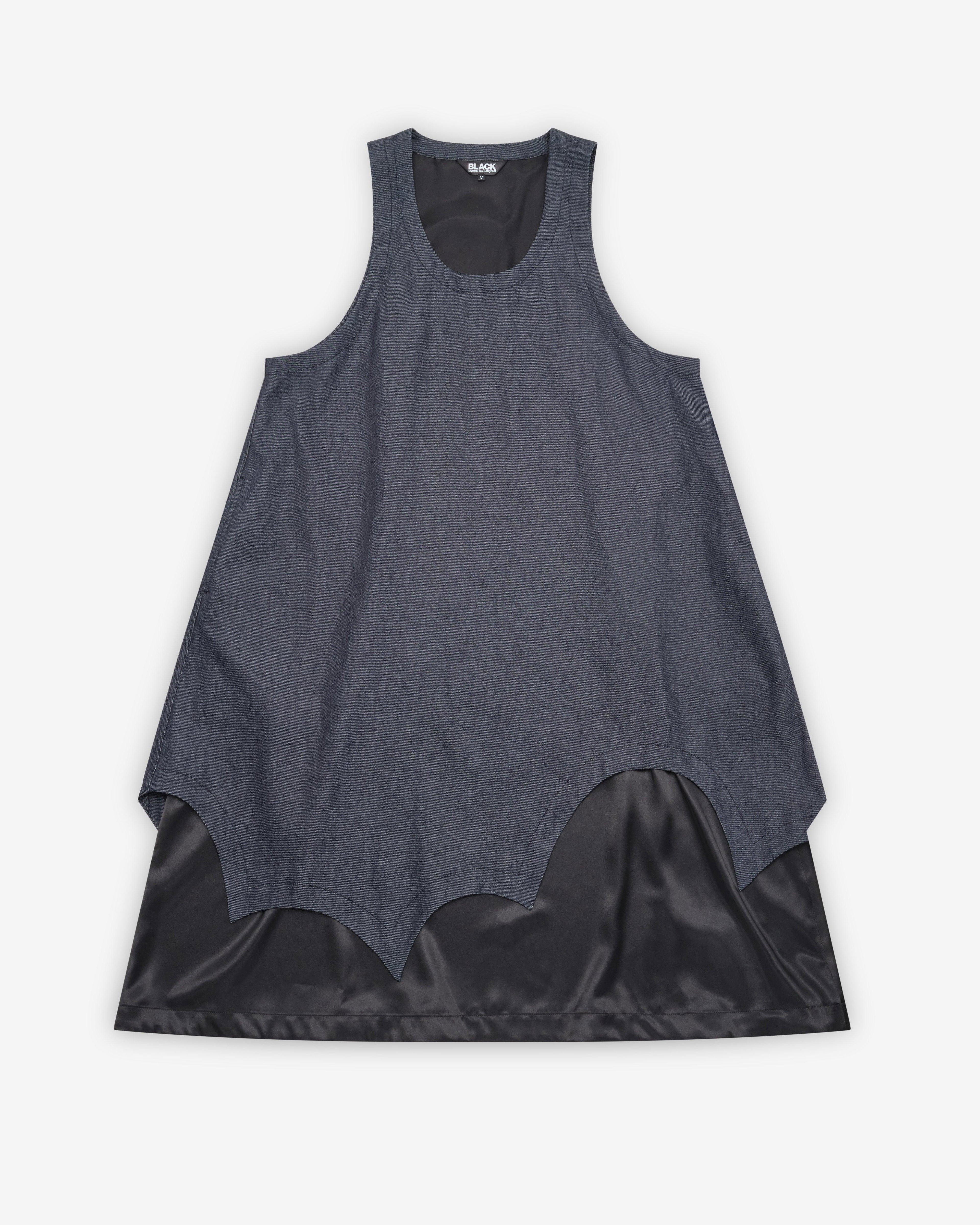 Black Comme des Garçons - Jumper Dress - (Indigo/Black) by BLACK CDG