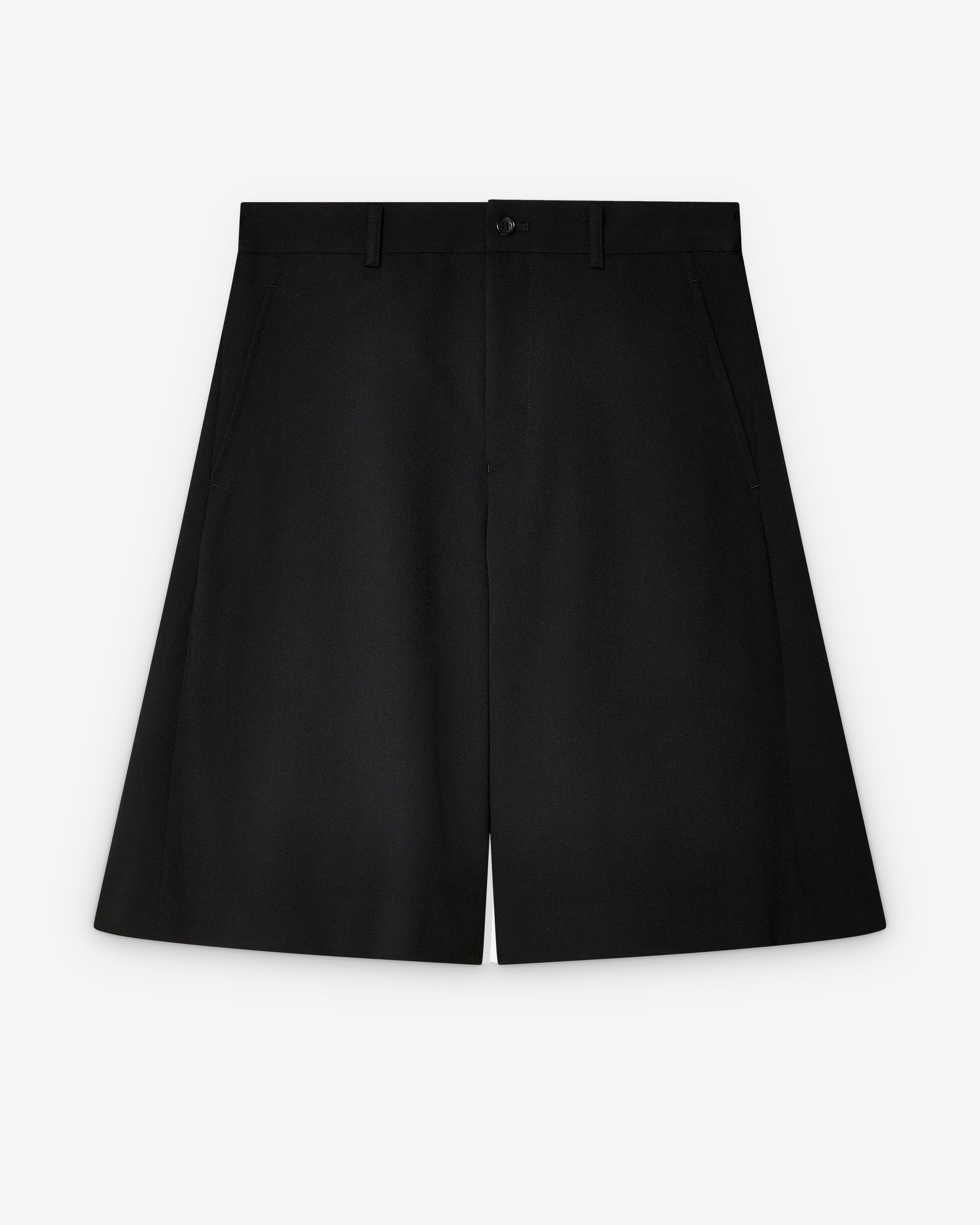 Black Comme des Garçons - Knee Length Shorts - (Black) by BLACK CDG
