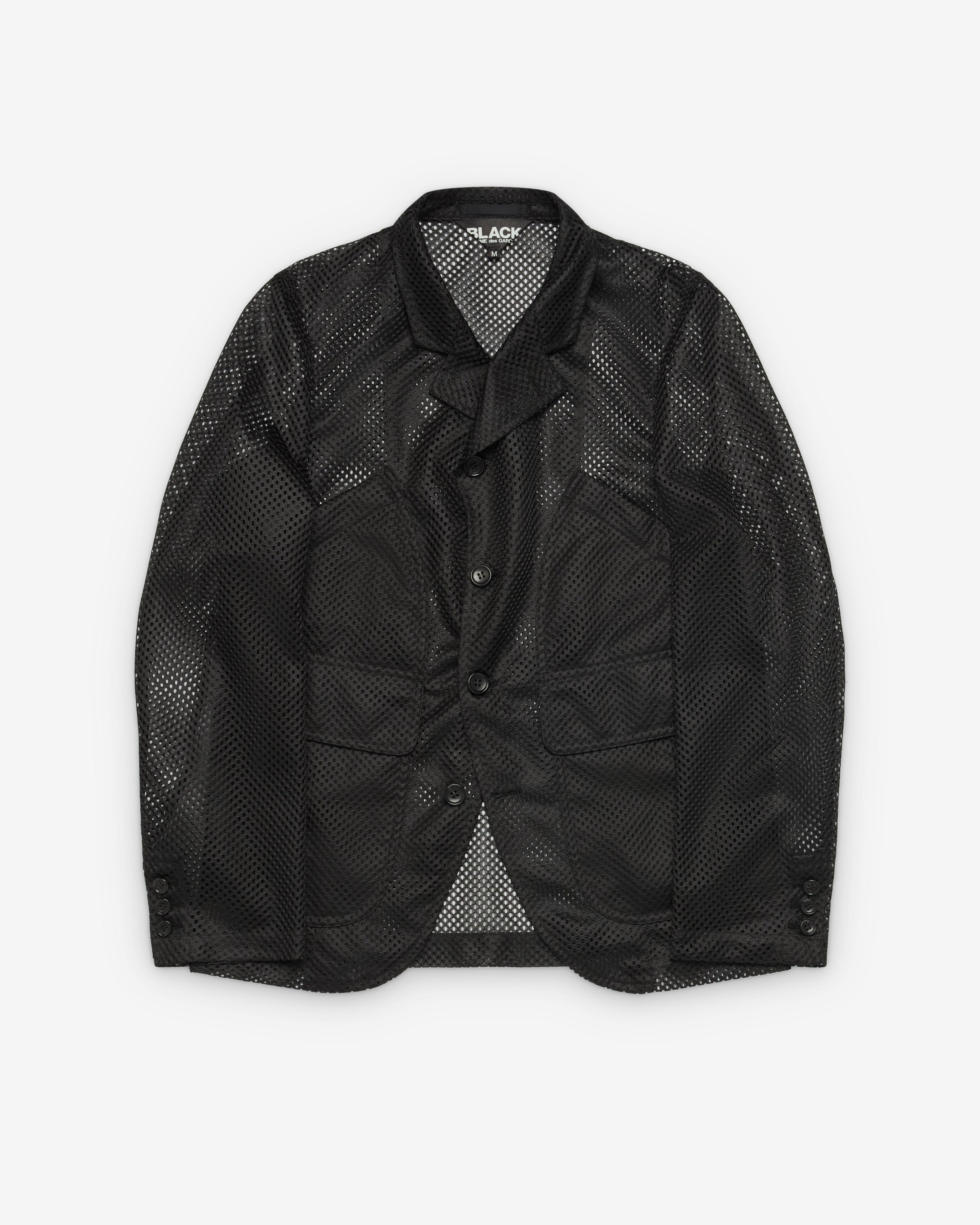 Black Comme des Garçons - Mesh Blazer - (Black) by BLACK CDG
