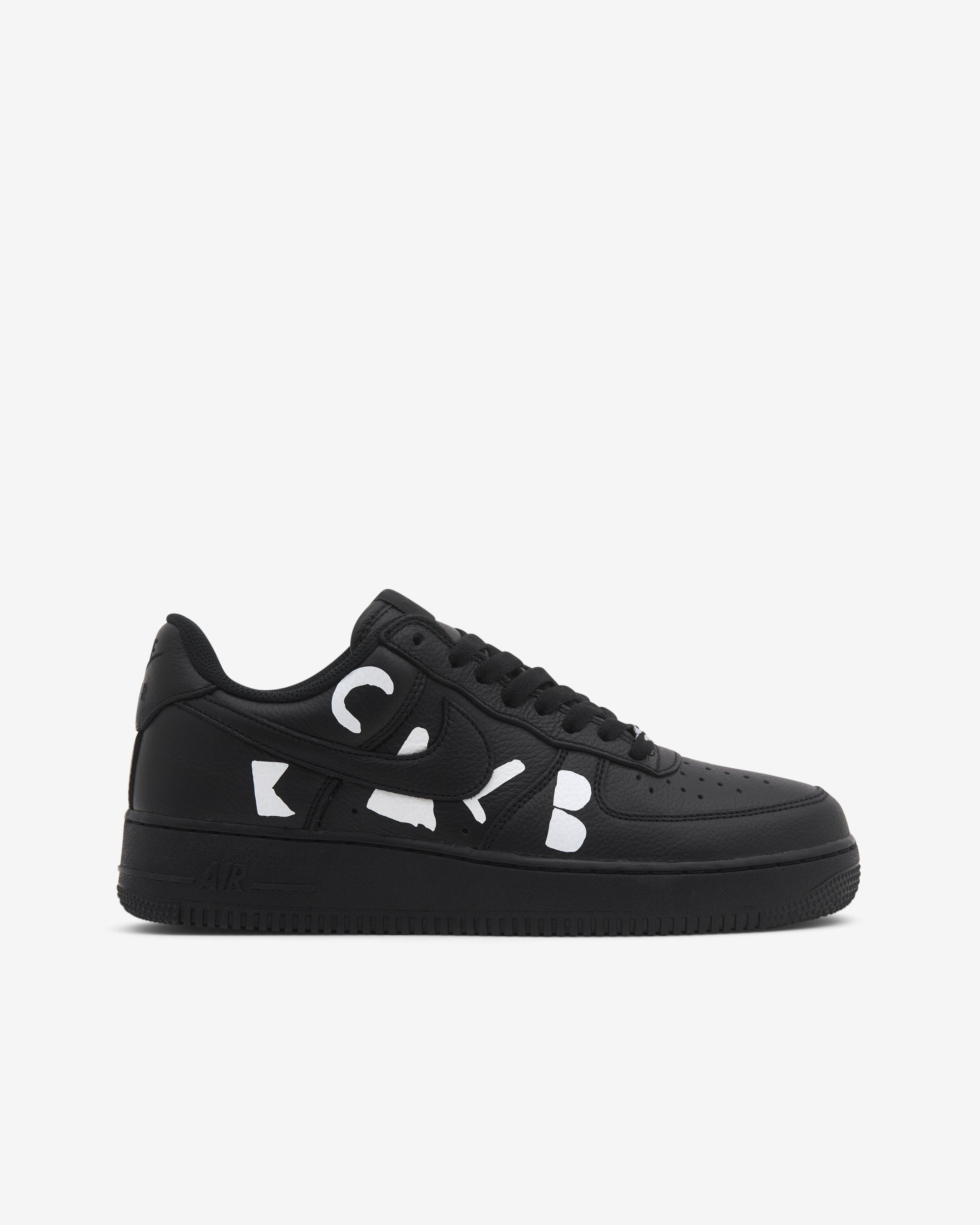 Black Comme des Garçons - Nike Air Force 1 Low Retro - (Black) by BLACK CDG