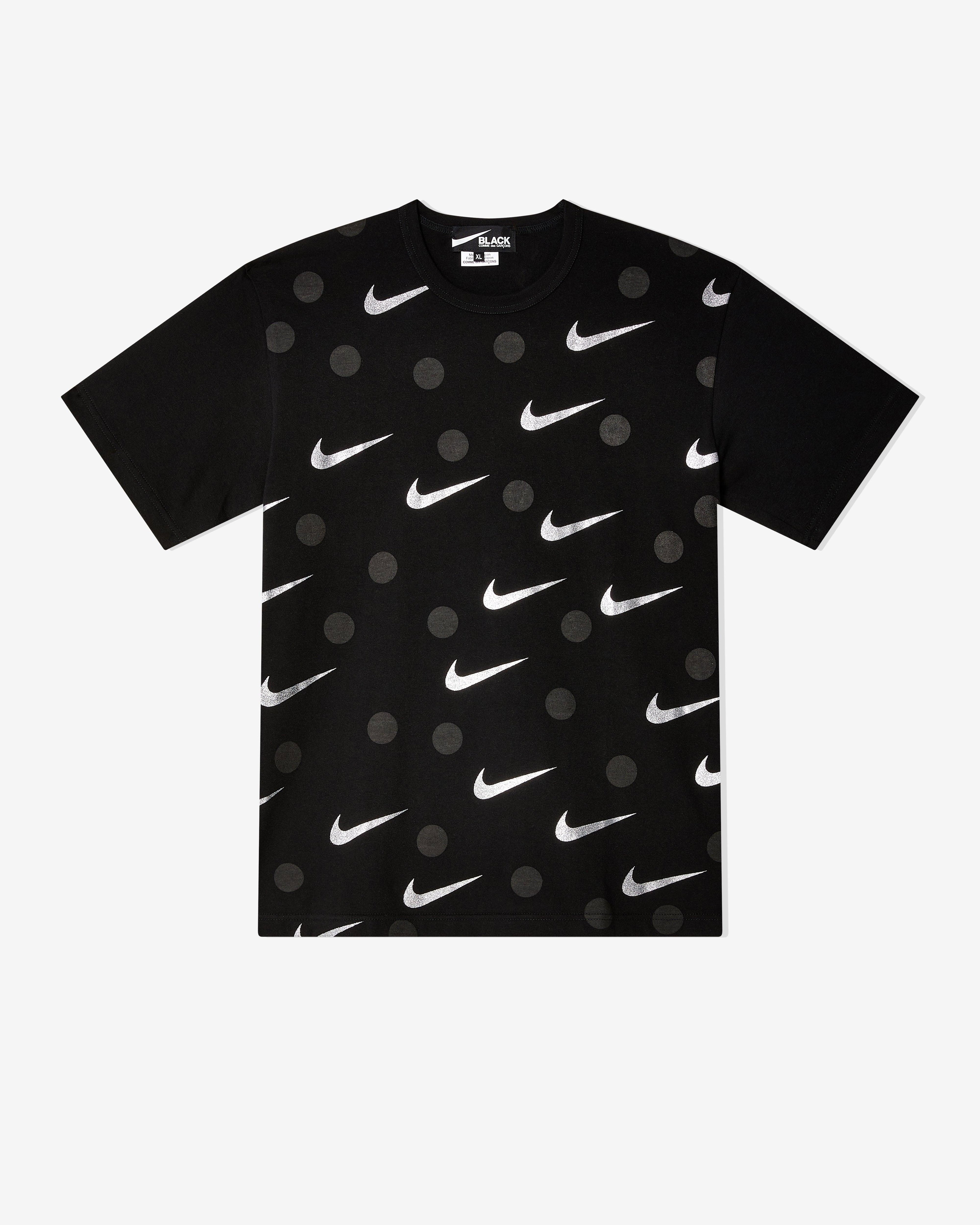 Black Comme des Garçons - Nike Men's T-Shirt - (Black) by BLACK CDG