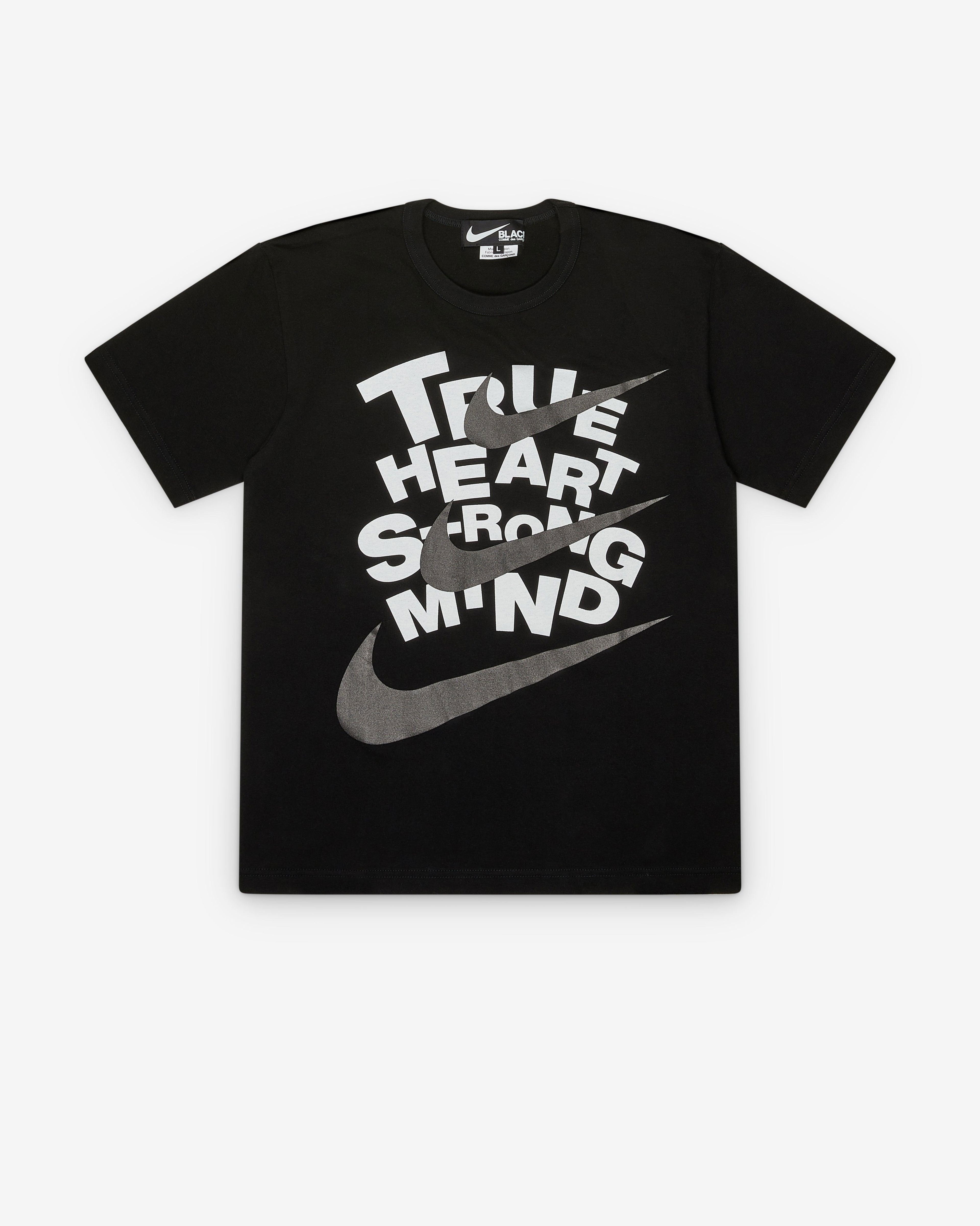 Black Comme des Garçons - Nike True Heart T-Shirt - (Black) by BLACK CDG