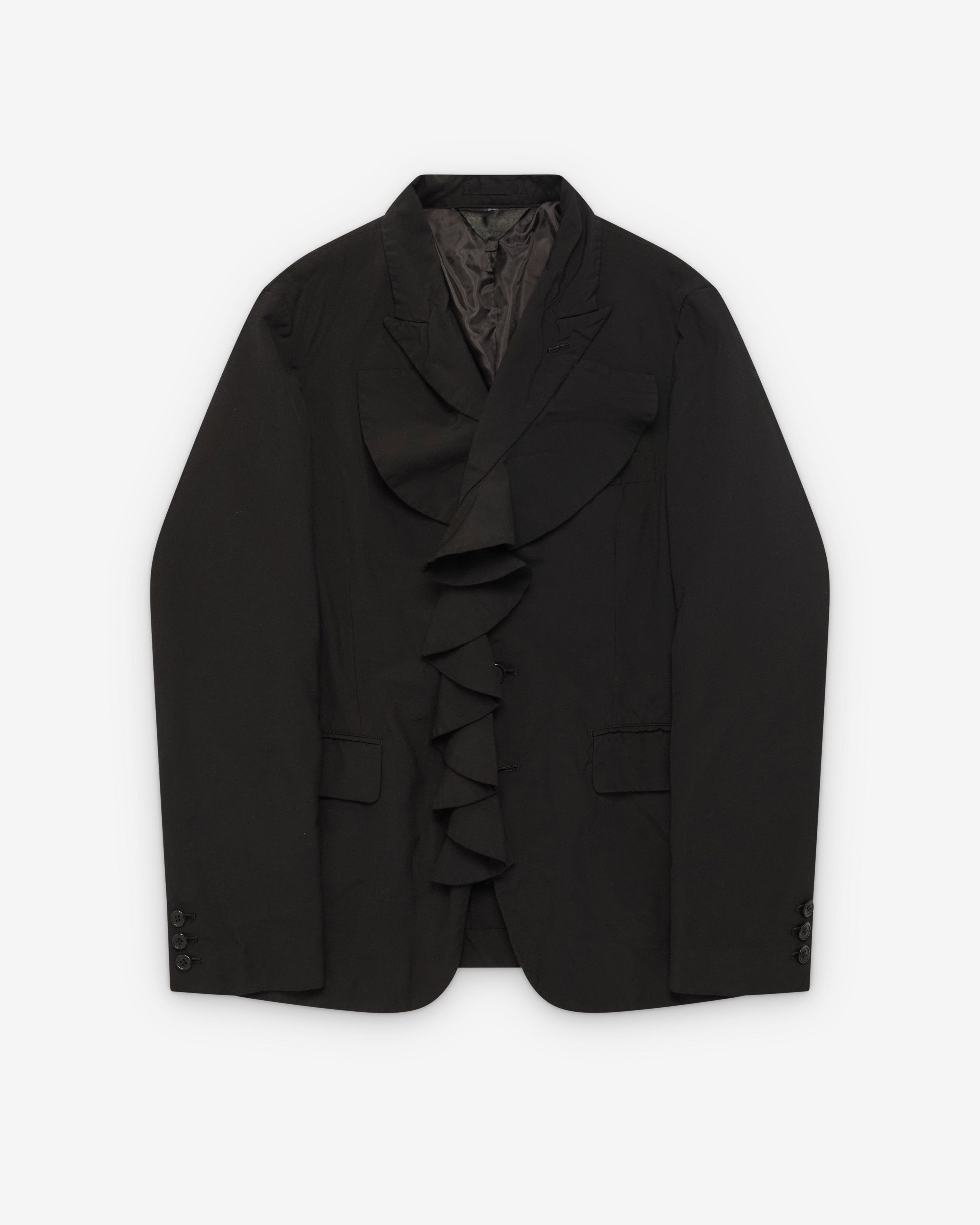Black Comme des Garçons - Ruffle Blazer - (Black) by BLACK CDG