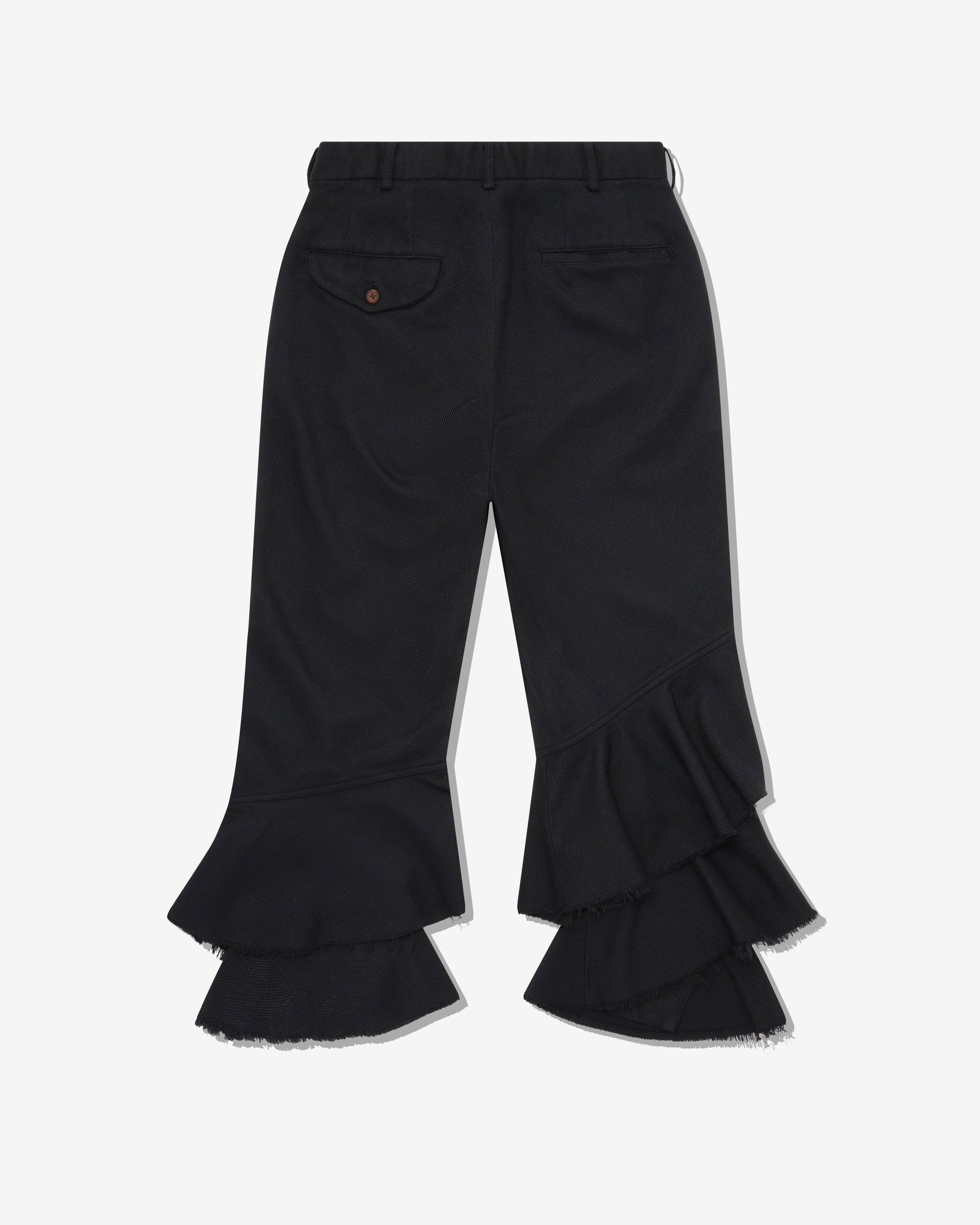 Black Comme des Garçons - Ruffled Pants - (Black) by BLACK CDG