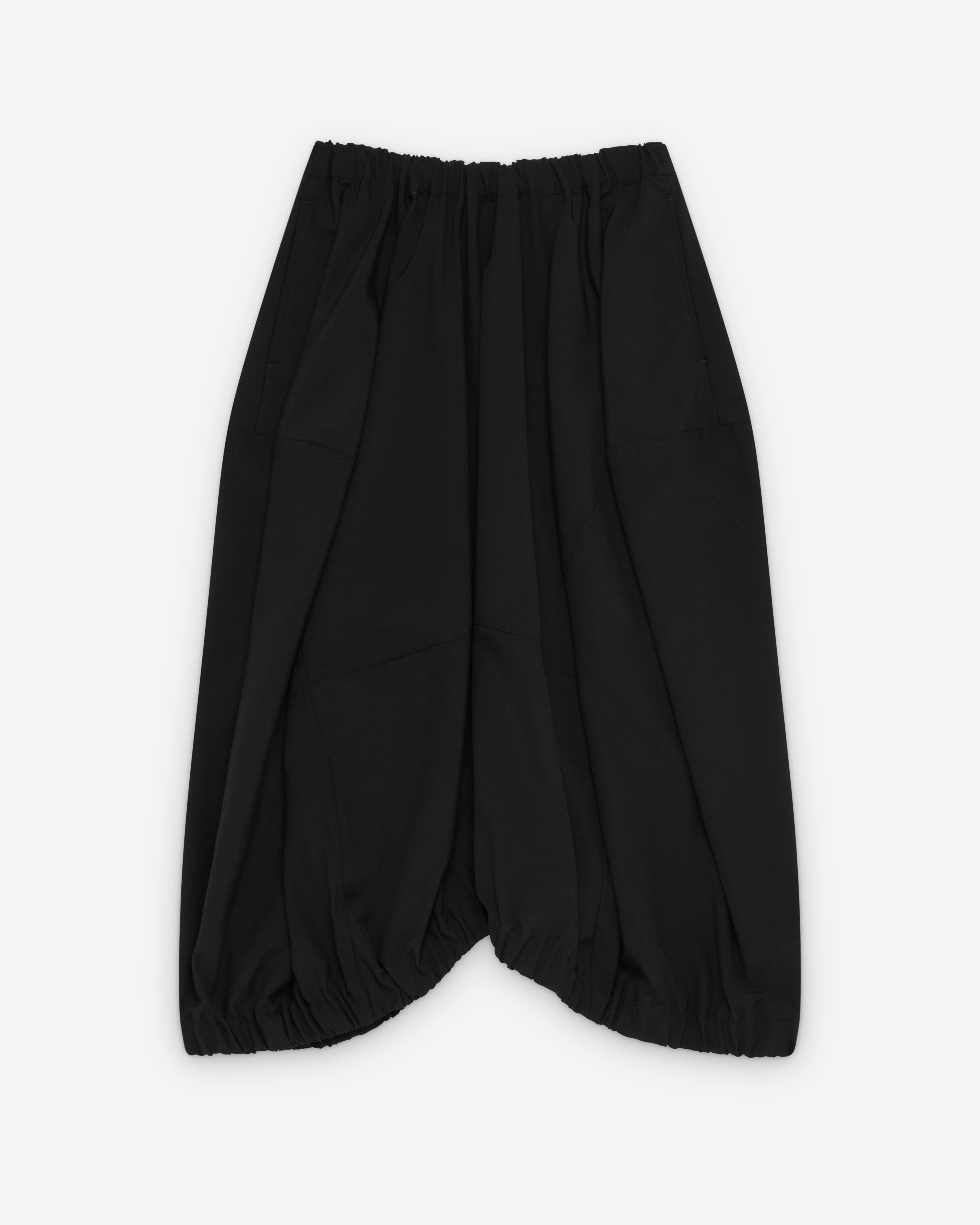 Black Comme des Garçons - Tropical Wool Skirt - (Black) by BLACK CDG